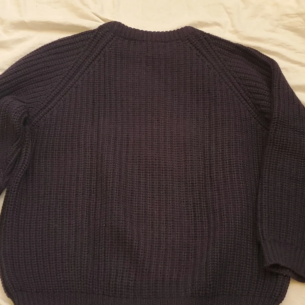 Brooks Brothers Sweater Size XL Navy Blue Heavy Ribbed Pure Wool Sweater *read*